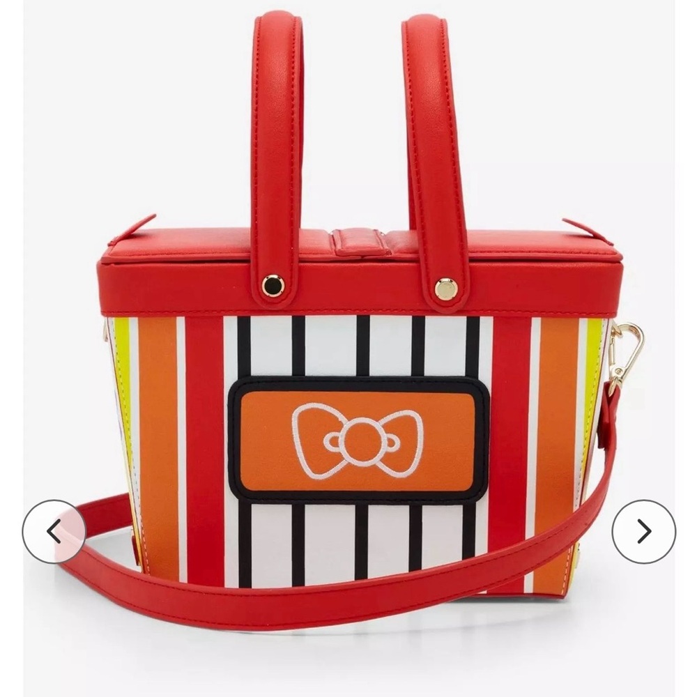 NWT Sanrio Hello Kitty & Friends Kawaii Mart Shopping Basket Crossbody loungefly - Picture 2 of 5